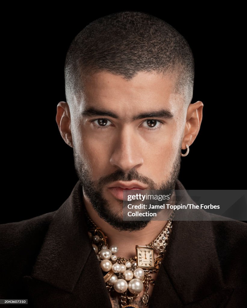 Forbes Rapper Rapper/singer Bad Bunny is photographed for Forbes Magazine on... News ...