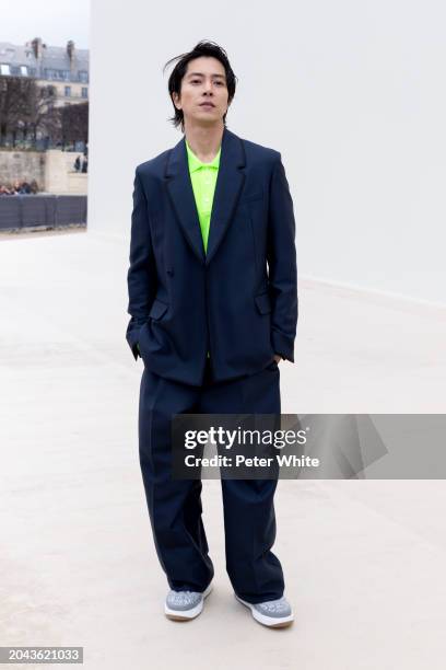 Tomohisa Yamashita attends the Christian Dior Womenswear Fall/Winter 2024-2025 show as part of Paris Fashion Week on February 27, 2024 in Paris,...