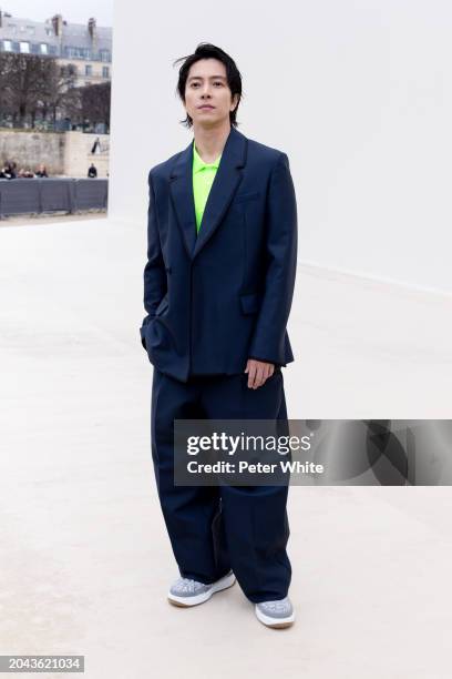 Tomohisa Yamashita attends the Christian Dior Womenswear Fall/Winter 2024-2025 show as part of Paris Fashion Week on February 27, 2024 in Paris,...