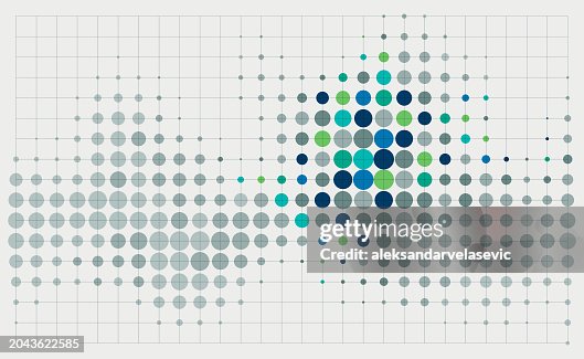 Abstract Multicolored Halftone Dotted Background Abstract Multicolored Halftone Dotted Background