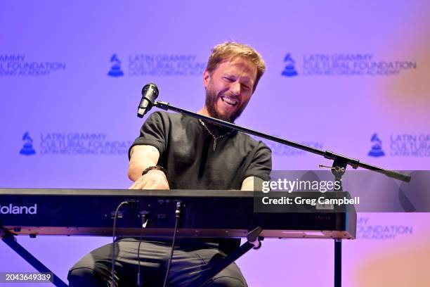 Latin GRAMMY artist Noel Schajris performs onstage during Latin GRAMMY In The Schools on February 27, 2024 in Memphis, Tennessee.