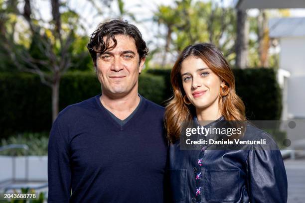 Riccardo Scamarcio and Benedetta Porcaroli attend Italy Los Angeles Festival 2024 on February 27, 2024 in Los Angeles, California.