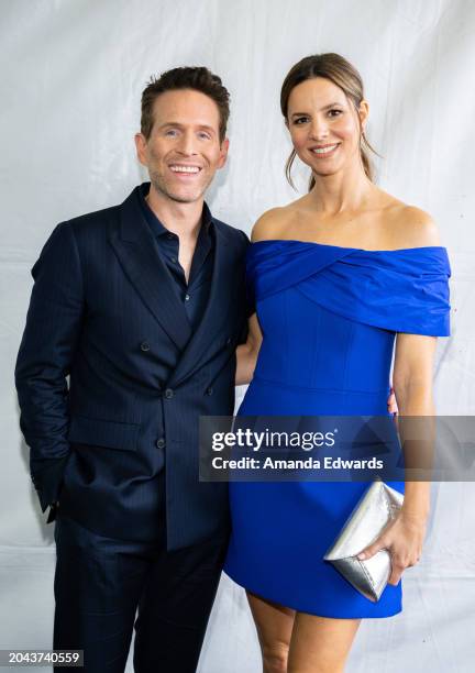 Actors Glenn Howerton and Jill Latiano attend the 2024 Film Independent Spirit Awards on February 25, 2024 in Santa Monica, California.