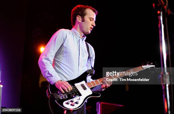 Chris Baio of Vampire Weekend performs during Live 105's Not So Silent Night at Oracle Arena on December 11, 2009 in Oakland, California.