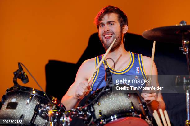 Chris Tomson of Vampire Weekend performs during Live 105's Not So Silent Night at Oracle Arena on December 11, 2009 in Oakland, California.