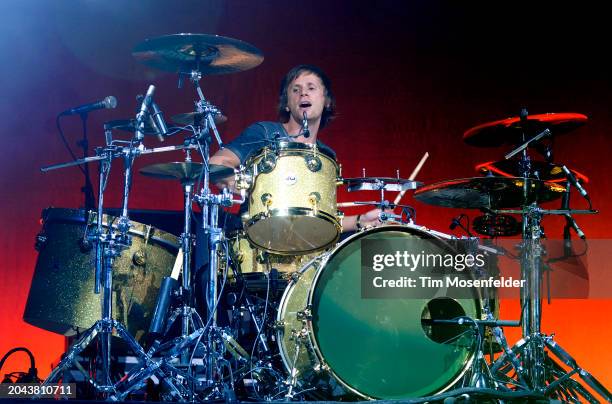 Dominic Howard of Muse performs during Live 105's Not So Silent Night at Oracle Arena on December 11, 2009 in Oakland, California.