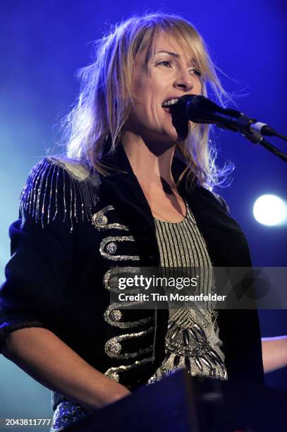 Emily Haines of Metric performs during Live 105's Not So Silent Night at Oracle Arena on December 11, 2009 in Oakland, California.