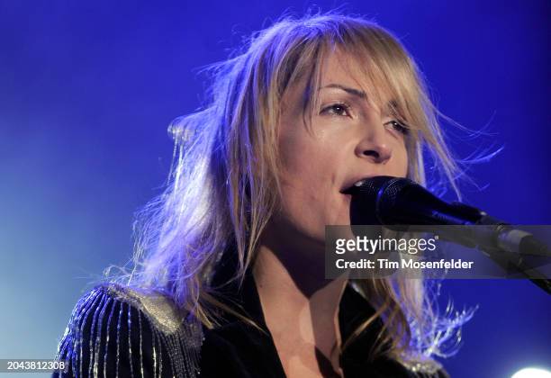 Emily Haines of Metric performs during Live 105's Not So Silent Night at Oracle Arena on December 11, 2009 in Oakland, California.
