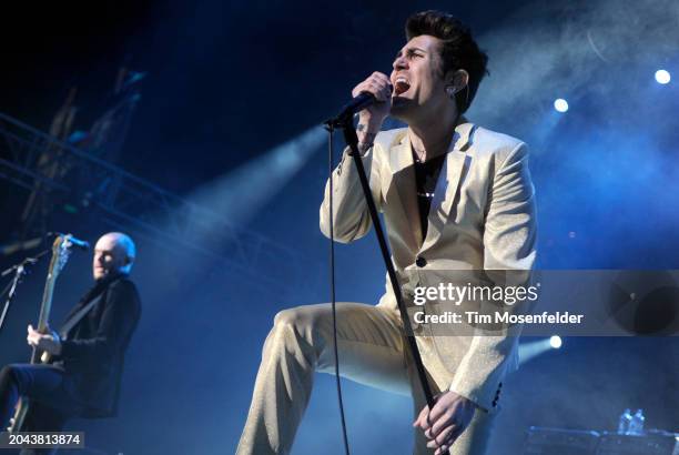 Davey Havok of AFI performs during Live 105's Not So Silent Night at Oracle Arena on December 11, 2009 in Oakland, California.