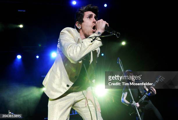 Davey Havok of AFI performs during Live 105's Not So Silent Night at Oracle Arena on December 11, 2009 in Oakland, California.