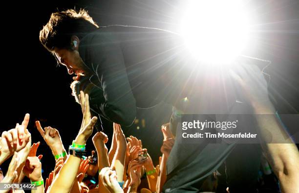 Jared Leto of 30 Seconds to Mars performs during Live 105's Not So Silent Night at Oracle Arena on December 11, 2009 in Oakland, California.