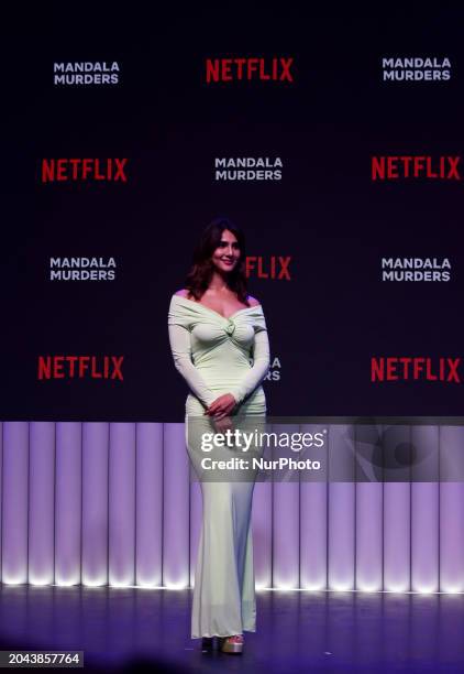 Indian actress Vaani Kapoor is attending a Netflix India event in Mumbai, India, on February 29, 2024.