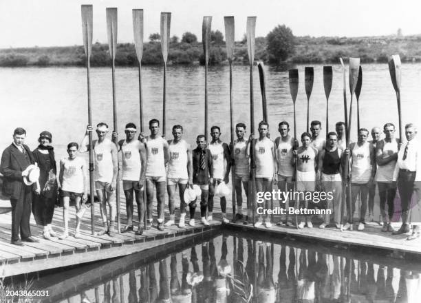 Philadelphia rowing crews represent the U.S. In single, doubles, four oar, and canoe.