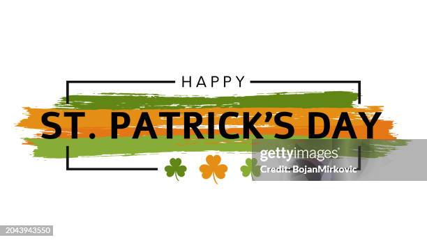 st. patrick's day background, card design. vector - republic of ireland flag stock illustrations