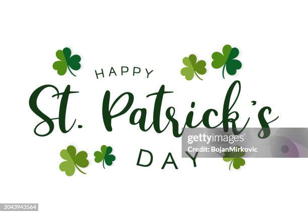 st. patrick's day poster, background, card design. vector - republic of ireland flag stock illustrations