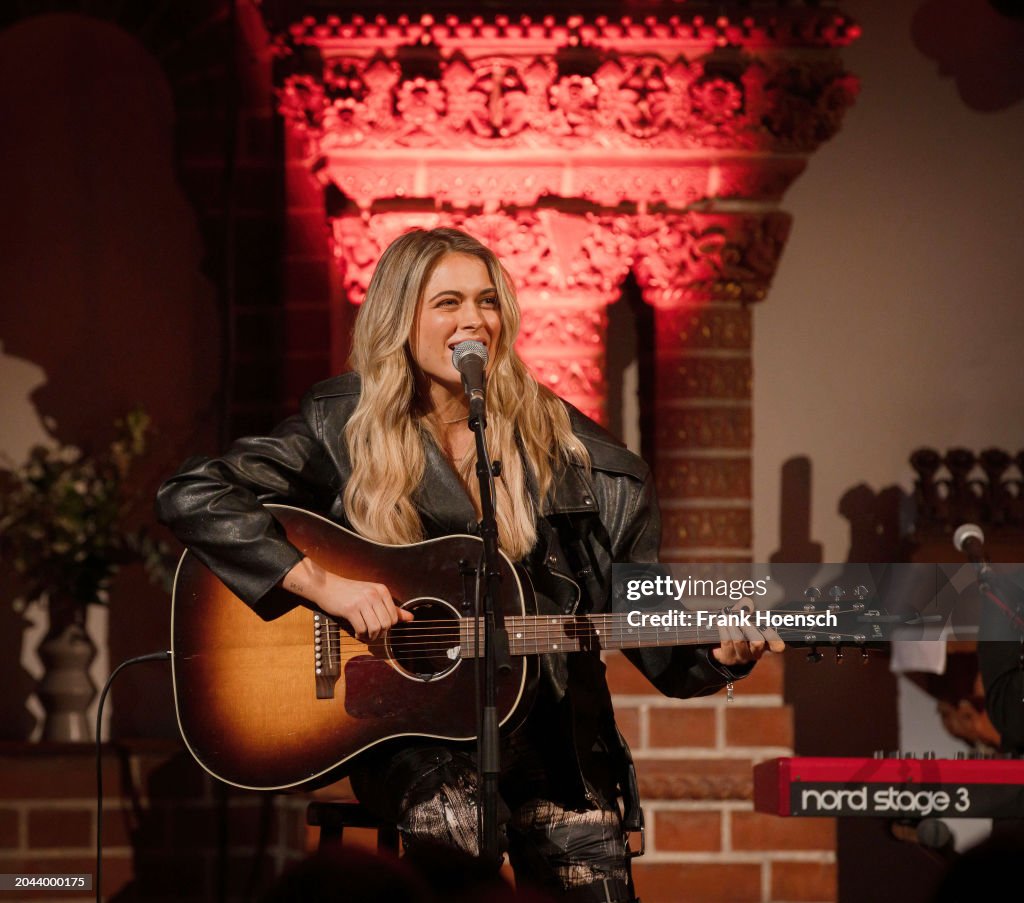 Alana Springsteen Singer American singer Alana Springsteen performs live on stage during a ...