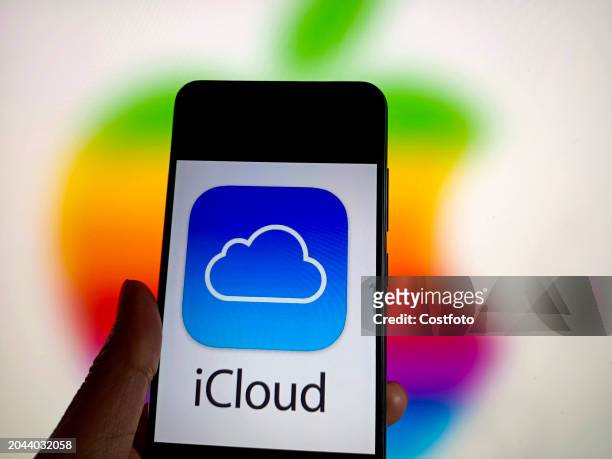 Illustration Apple faces a class action lawsuit over iCloud's alleged monopoly , Suqian, Jiangsu province, China, March 2, 2024.