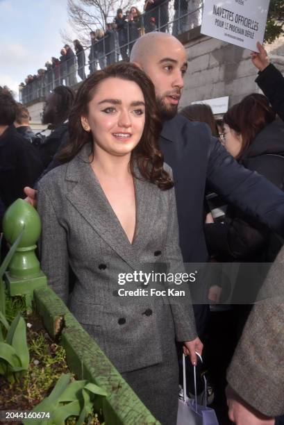 Maisie Williams attends the Christian Dior Womenswear Fall/Winter 2024-2025 show as part of Paris Fashion Week on February 27, 2024 in Paris, France.