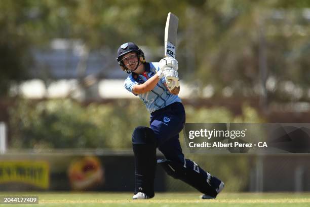 Maddison Spence of New South Wales bats during the 2024 National Indigenous Cricket Championships Women's Final match between New South Wales and...