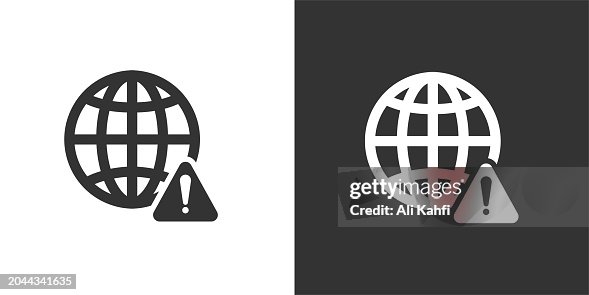 Network alert icon. Solid icon that can be applied anywhere, simple, pixel perfect and modern style Network alert icon. Solid icon that can be applied anywhere, simple, pixel perfect and modern style