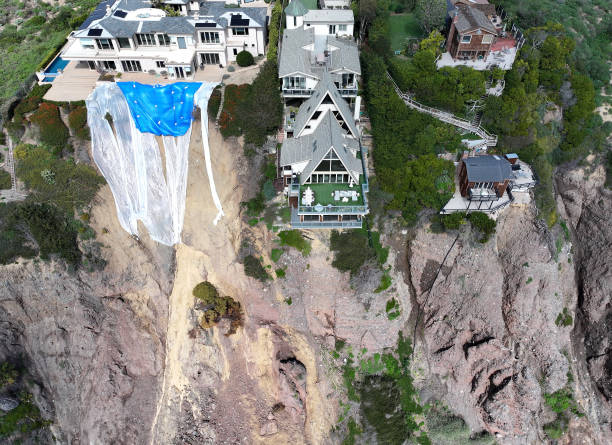CA: Recent Storms Have Put Cliffside Mansions In Dana Point, California In Peril