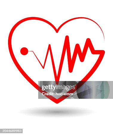 Vector electrocardiogram and heart pattern (health concept) Vector electrocardiogram and heart pattern (health concept)