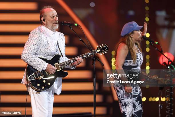 Colin Hay of Men At Work performs during the 63rd edition of the Viña del Mar International Song Festival at the Quinta Vergara on February 28, 2024...