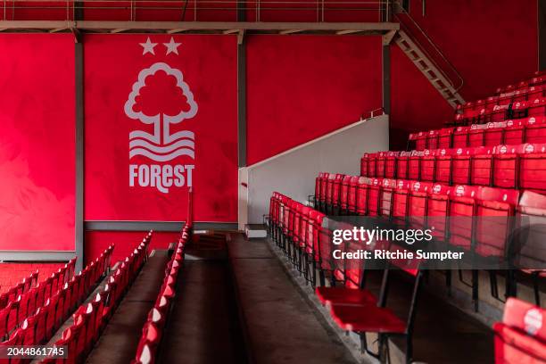 General view before the Premier League match between Nottingham Forest and Liverpool FC at City Ground on March 2, 2024 in Nottingham, England.