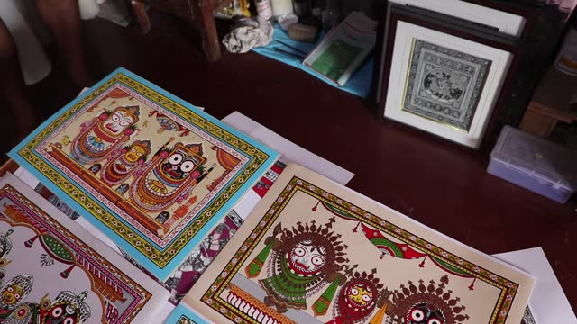 IND: Raghurajpur heritage handicraft village in Odisha , India.