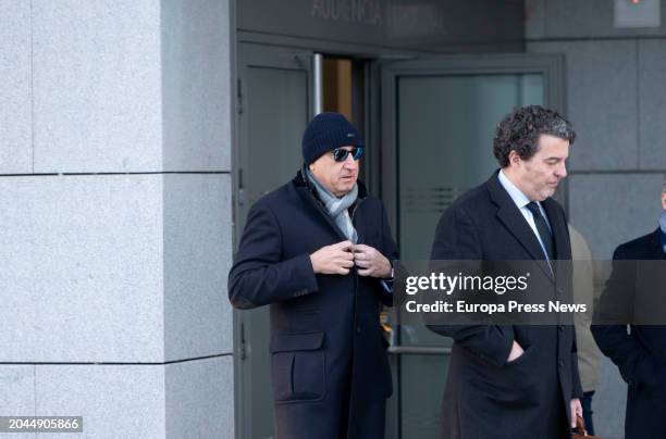 Businessman Juan Carlos Cueto arrives at the Audiencia Nacional to testify on February 28 in Madrid, Spain. The judge, Ismael Moreno, who is...