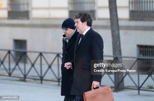 Businessman Juan Carlos Cueto arrives at the Audiencia Nacional to testify on February 28 in Madrid, Spain. The judge, Ismael Moreno, who is...