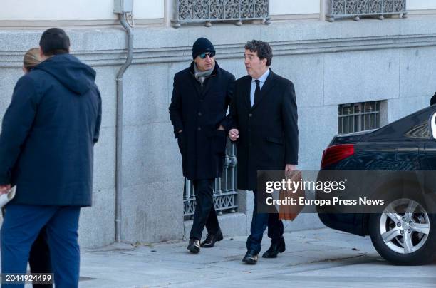 Businessman Juan Carlos Cueto arrives at the Audiencia Nacional to testify on February 28 in Madrid, Spain. The judge, Ismael Moreno, who is...