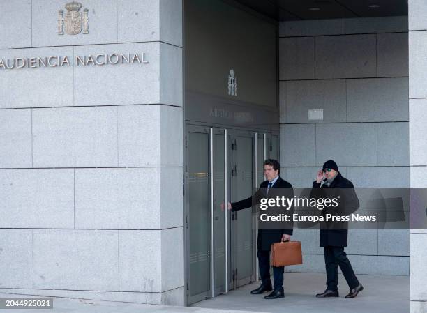 The businessman Juan Carlos Cueto arrives at the Audiencia Nacional to testify on February 28 in Madrid, Spain. The judge, Ismael Moreno, who is...
