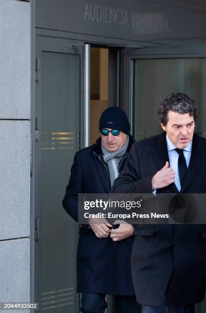 Businessman Juan Carlos Cueto arrives at the Audiencia Nacional to testify on February 28 in Madrid, Spain. The judge, Ismael Moreno, who is...