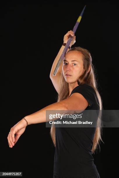 Tori Peeters poses during a NZOC Paris Workshop on February 27, 2024 in Cambridge, New Zealand.