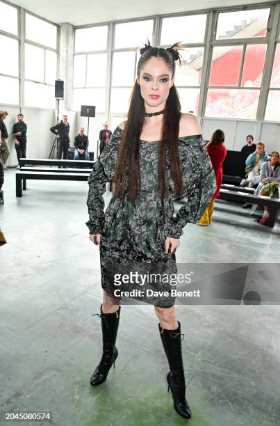 Coco Rocha attends the Andreas Kronthaler for Vivienne Westwood Womenswear Fall/Winter 2024-2025 show as part of Paris Fashion Week on March 2, 2024...