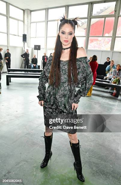 Coco Rocha attends the Andreas Kronthaler for Vivienne Westwood Womenswear Fall/Winter 2024-2025 show as part of Paris Fashion Week on March 2, 2024...