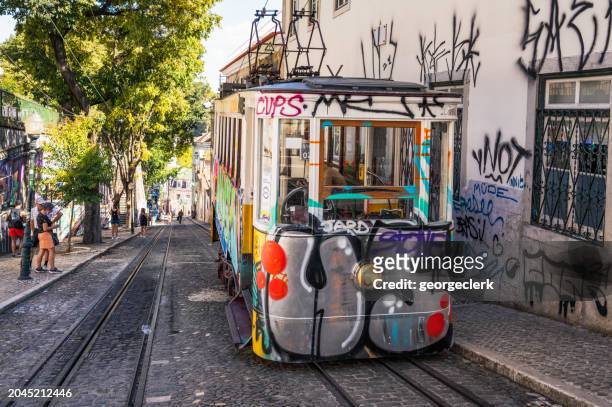 Tram in Alfama, Lisbon