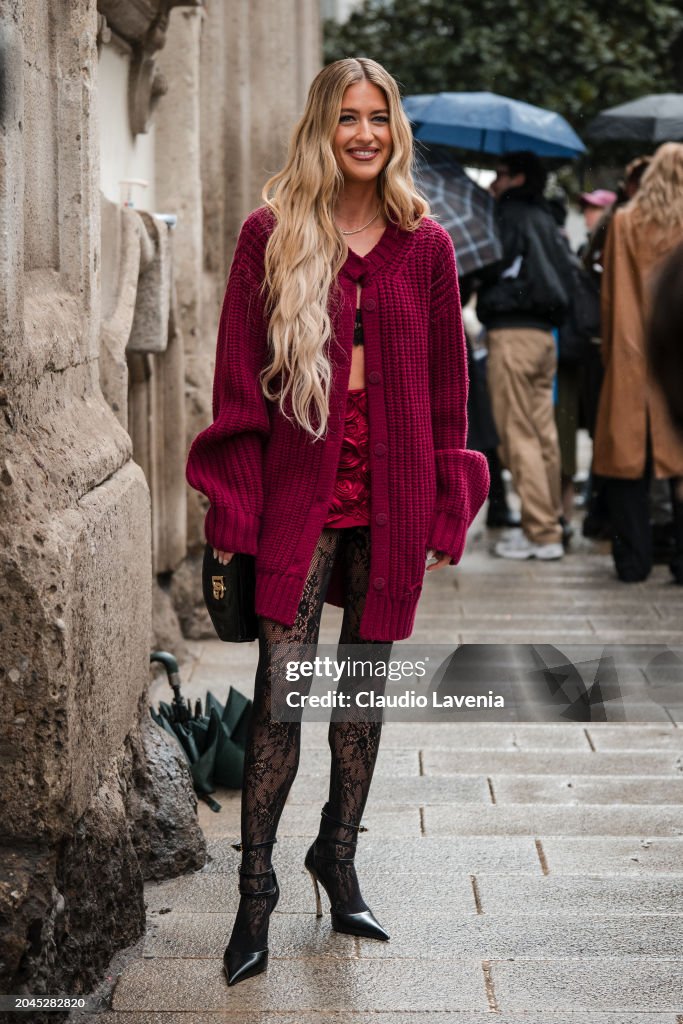 Street Style - Day 4 - Milan Fashion Week - Womenswear Fall/Winter 2024-2025