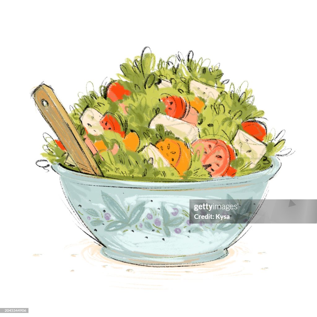 Healthy Salad Sketch