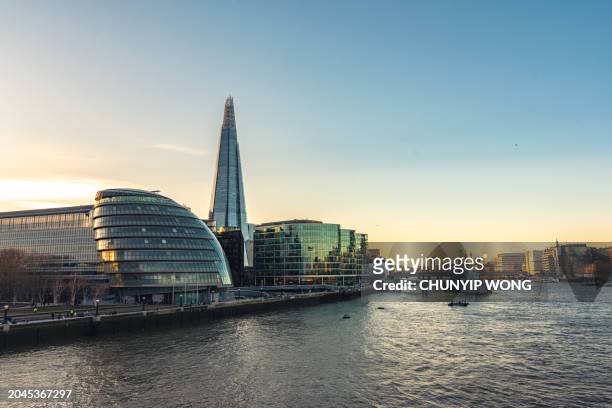 london city skyline at river thames - bankside stock pictures, royalty-free photos & images