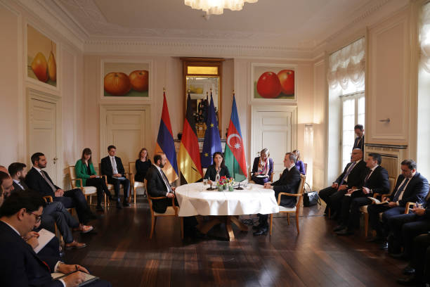 DEU: Armenia-Azerbaijan Peace Talks Commence In Berlin