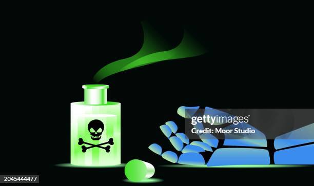 data poisoning vector illustration - poisonous stock illustrations