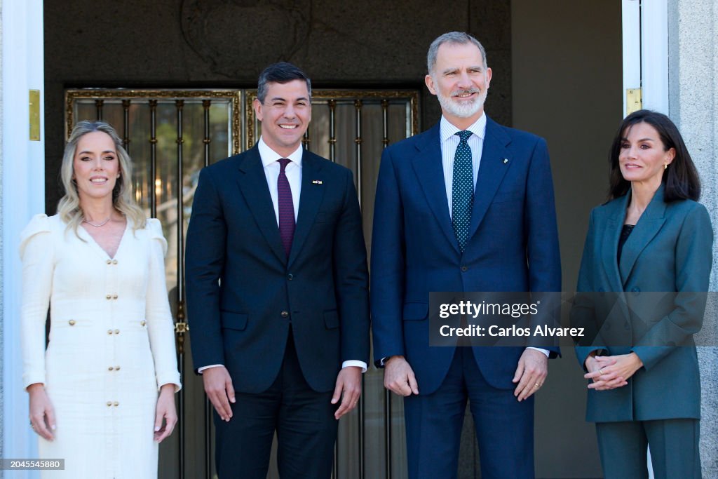 Spanish Royals Host A Lunch For The President Of Paraguay And His Wife