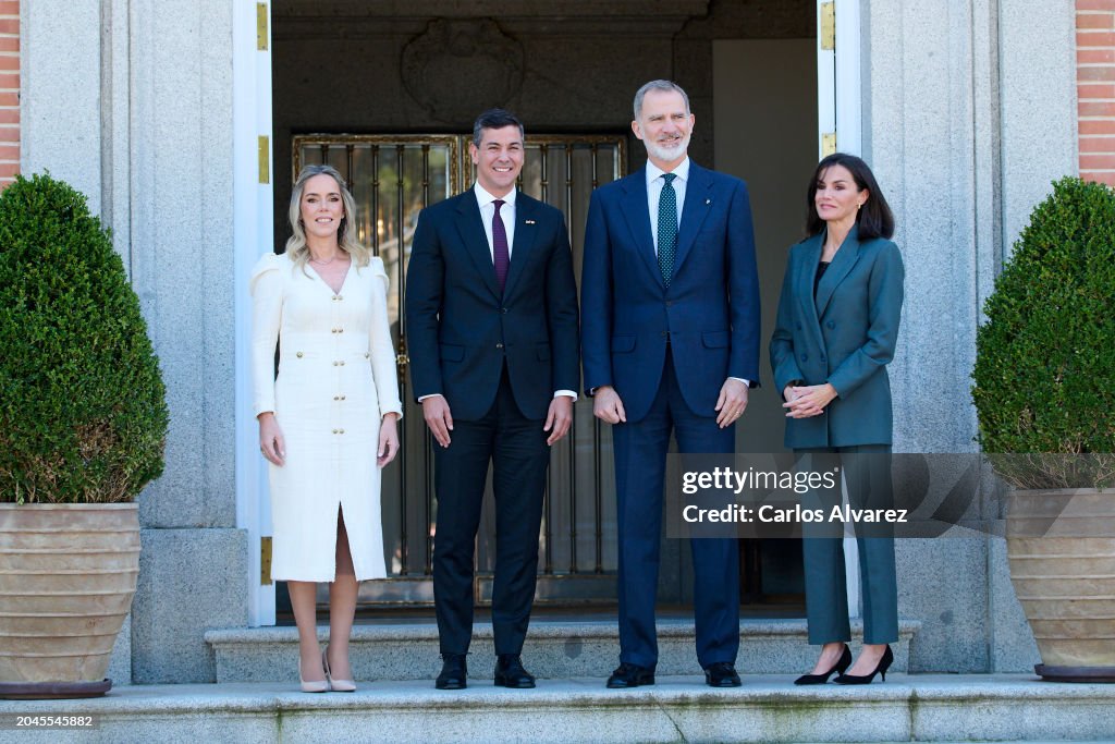 Spanish Royals Host A Lunch For The President Of Paraguay And His Wife