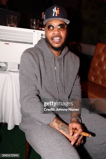 Carmelo Anthony attends Rashad Bilal's Star Studded 40th Birthday on February 27, 2024 in New York City.