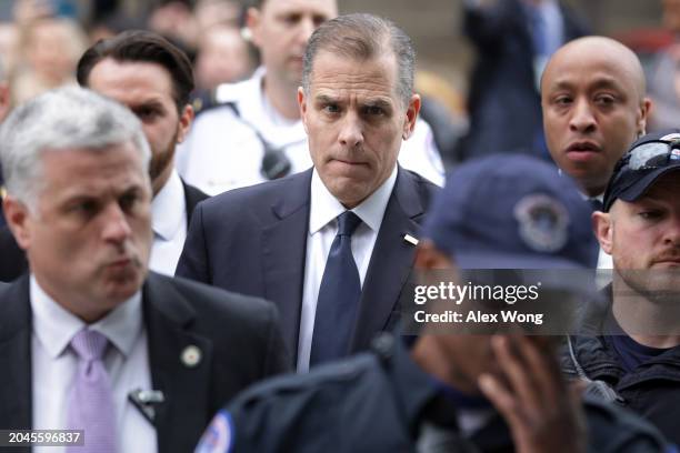 Hunter Biden, son of U.S. President Joe Biden , arrives for a closed door deposition before the House Committee on Oversight and Accountability, and...