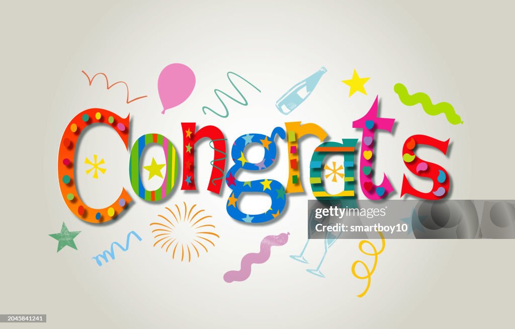 Congrats High-Res Vector Graphic - Getty Images