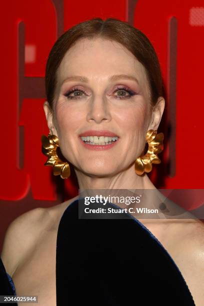 Julianne Moore attends the "Mary and George" UK Premiere at Banqueting House on February 28, 2024 in London, England.
