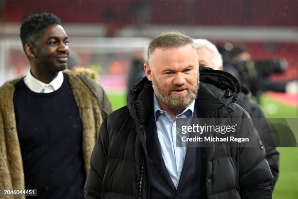 Former Footballer Wayne Rooney looks on prior to the Emirates FA Cup Fifth Round match between Nottingham Forest and Manchester United at City Ground...